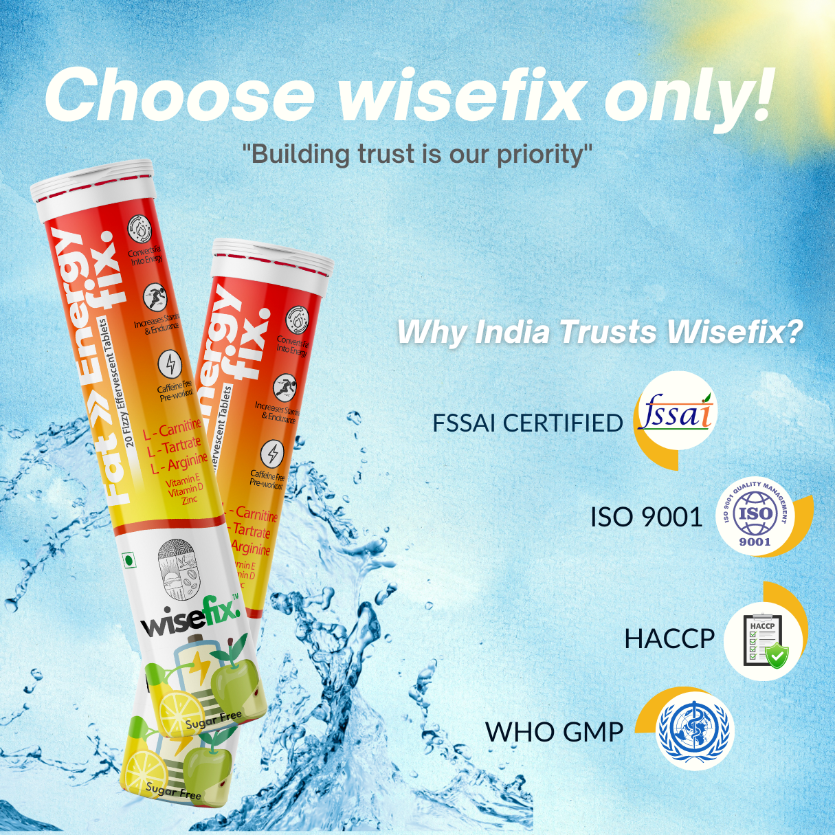 Wisefix's Fat To Energy Fix Effervescent Tablets - My Wisefix