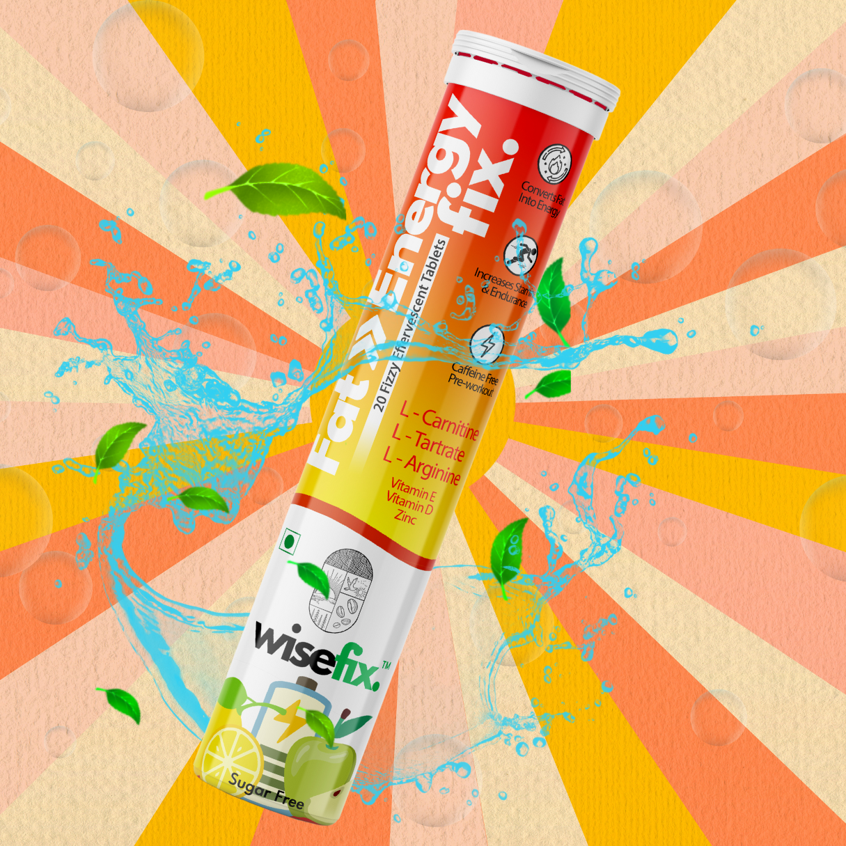 Wisefix's Fat To Energy Fix Effervescent Tablets - My Wisefix