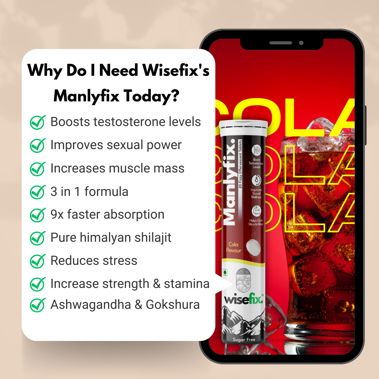 Wisefix's Manlyfix effervescent tablets - My Wisefix